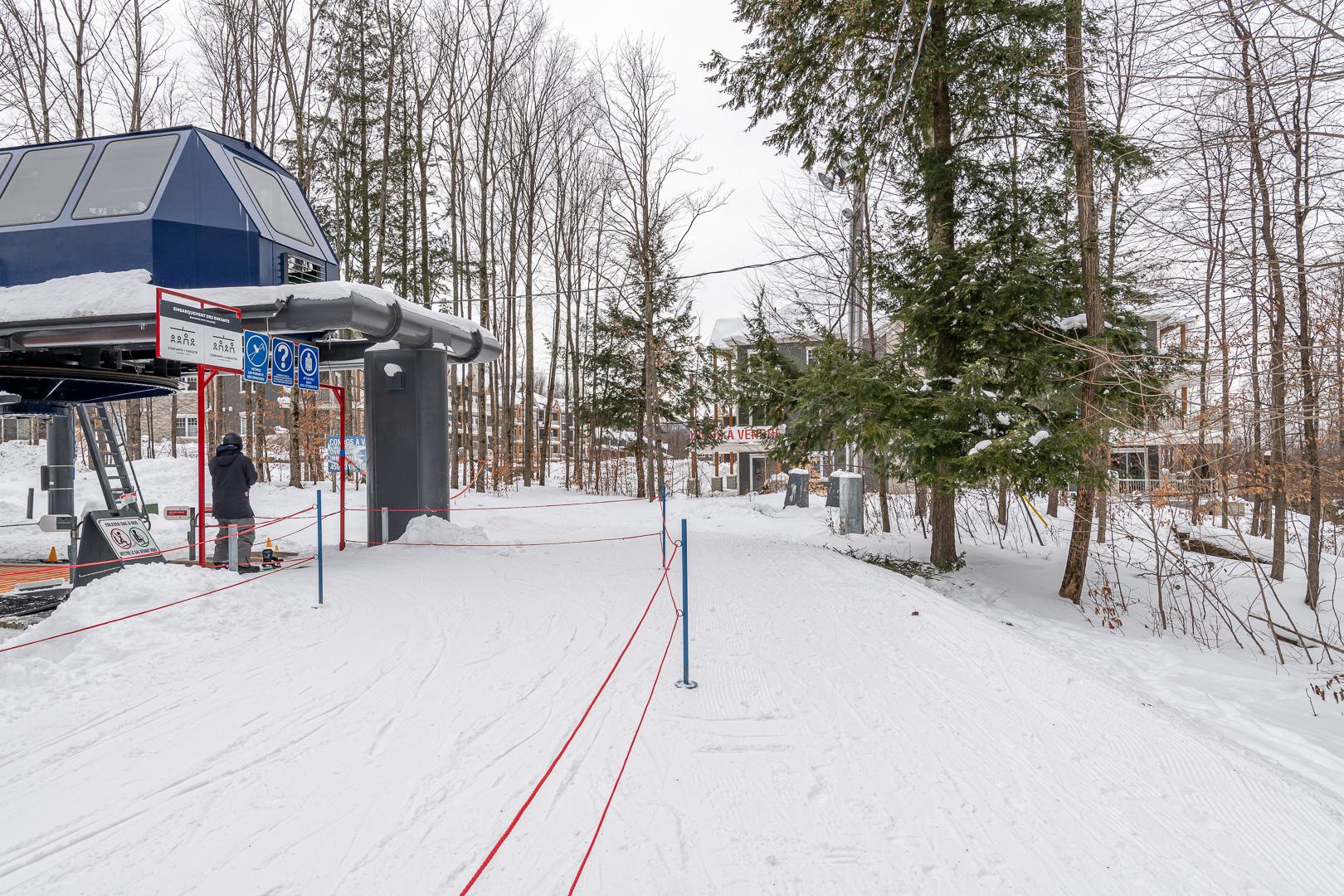 Accès immédiat aux pistes